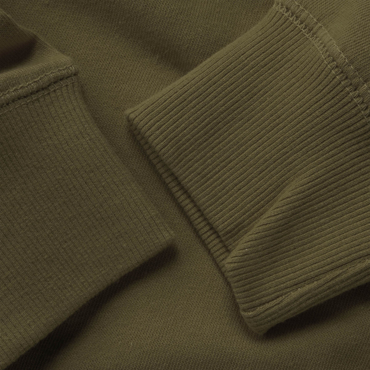Men’s French Terry Crew Neck Sweater in sweater_cardigan_crew neck sweater_long sweater_mens sweater_cute sweaters_mens cardigan_french terry fabric_french terry_Military Green - H
