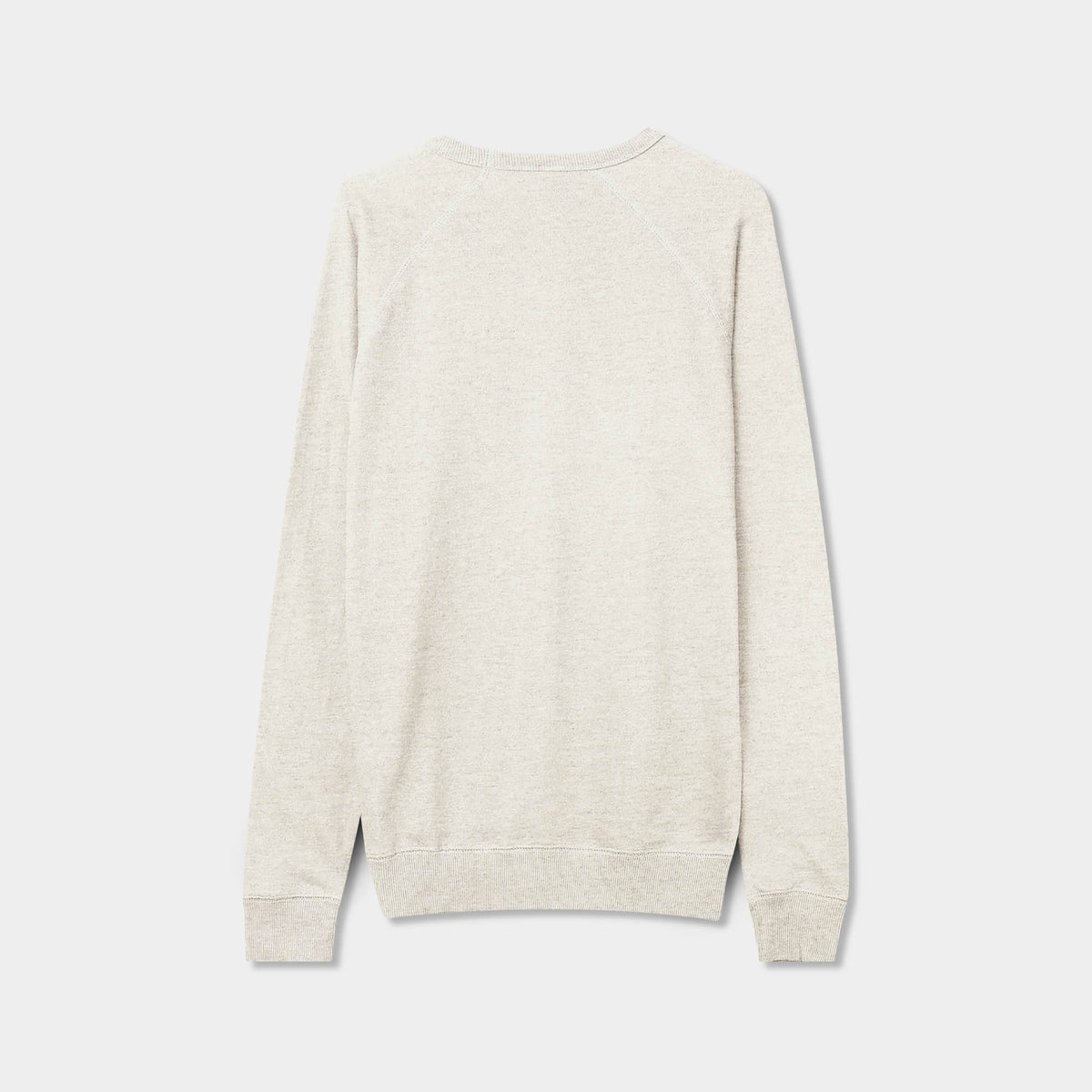 Men’s French Terry Crew Neck Sweater in sweater_cardigan_crew neck sweater_long sweater_mens sweater_cute sweaters_mens cardigan_french terry fabric_french terry_Oatmeal Heather - 