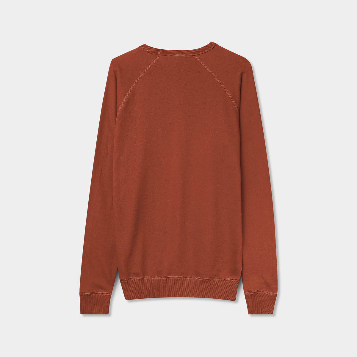 Men’s French Terry Crew Neck Sweater in sweater_cardigan_crew neck sweater_long sweater_mens sweater_cute sweaters_mens cardigan_french terry fabric_french terry_Spice - Hat and Be