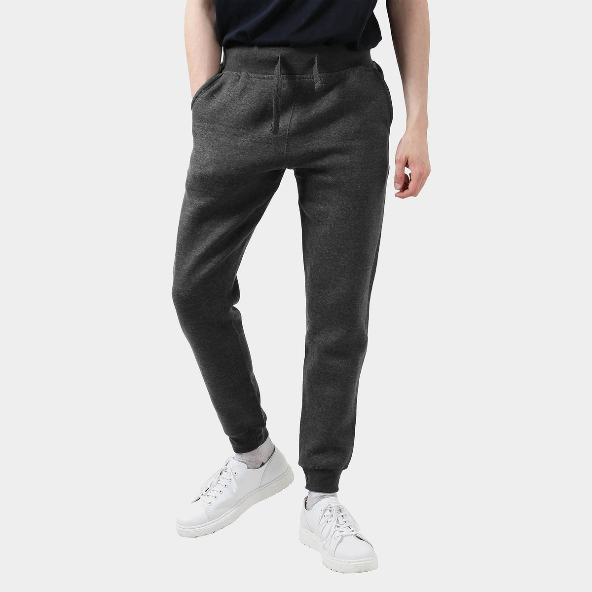 Men’s Fleece Joggers in joggers_sweatpants_jogging pants_track pants_track pants men_mens sweatpants_boys joggers_mens tracksuit bottoms_Charcoal Heather - Hat and Beyond fleece jo