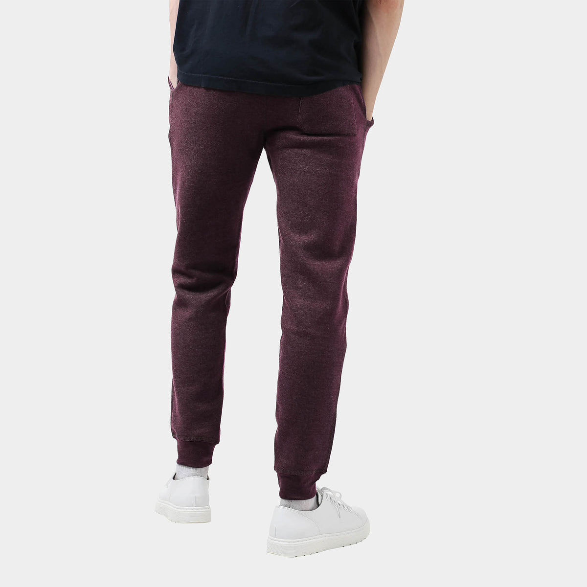 Men’s Fleece Joggers in joggers_sweatpants_jogging pants_track pants_track pants men_mens sweatpants_boys joggers_mens tracksuit bottoms_Wine Heather - Hat and Beyond fleece jogger