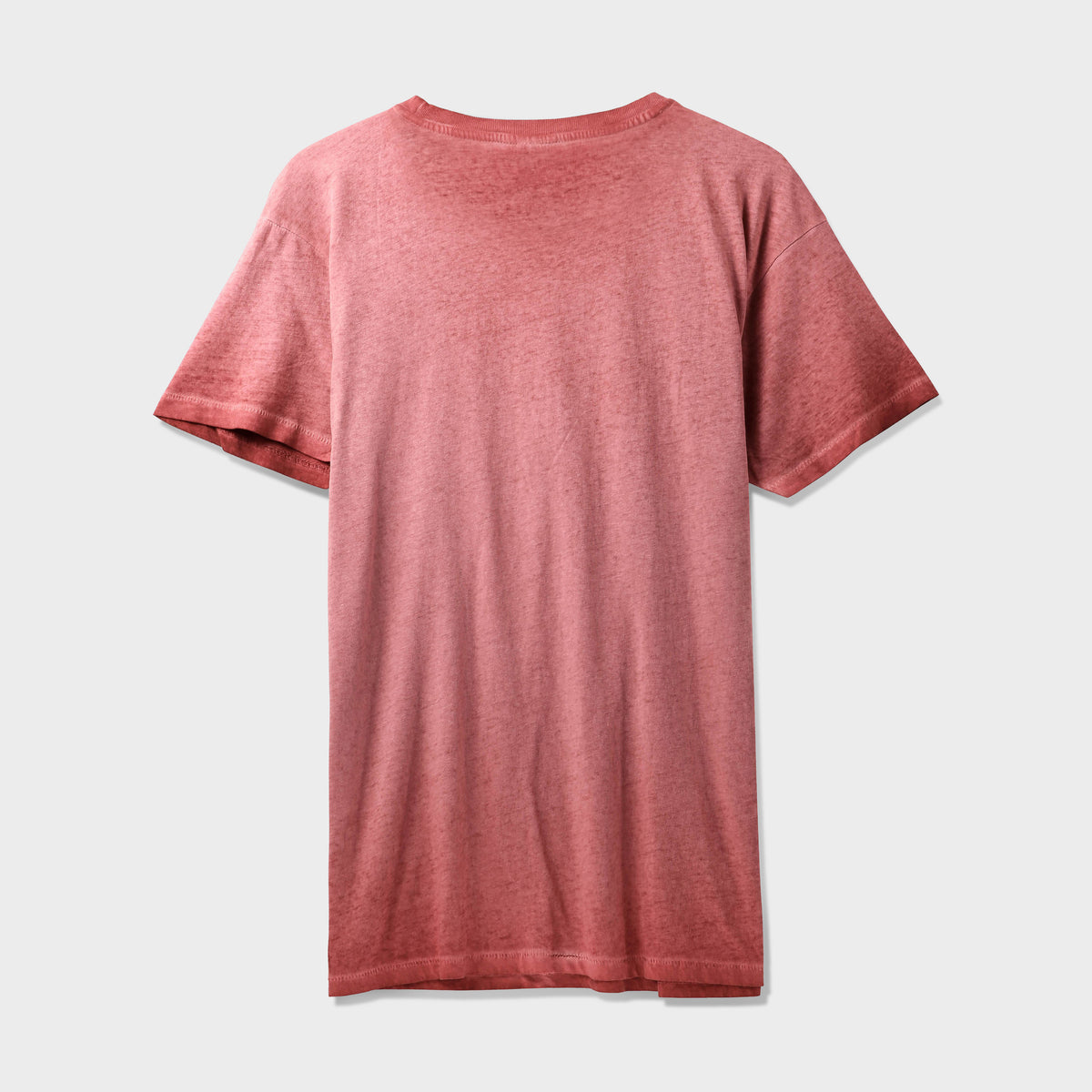 Men’s Oil Washed T-Shirt in tshirt_t shirts for men_tee shirts_cheap t shirts_t shirt designs_plain t shirts_zara t shirt_sport t shirt_hollister t shirt_bulk t shirt_Brick Red - H