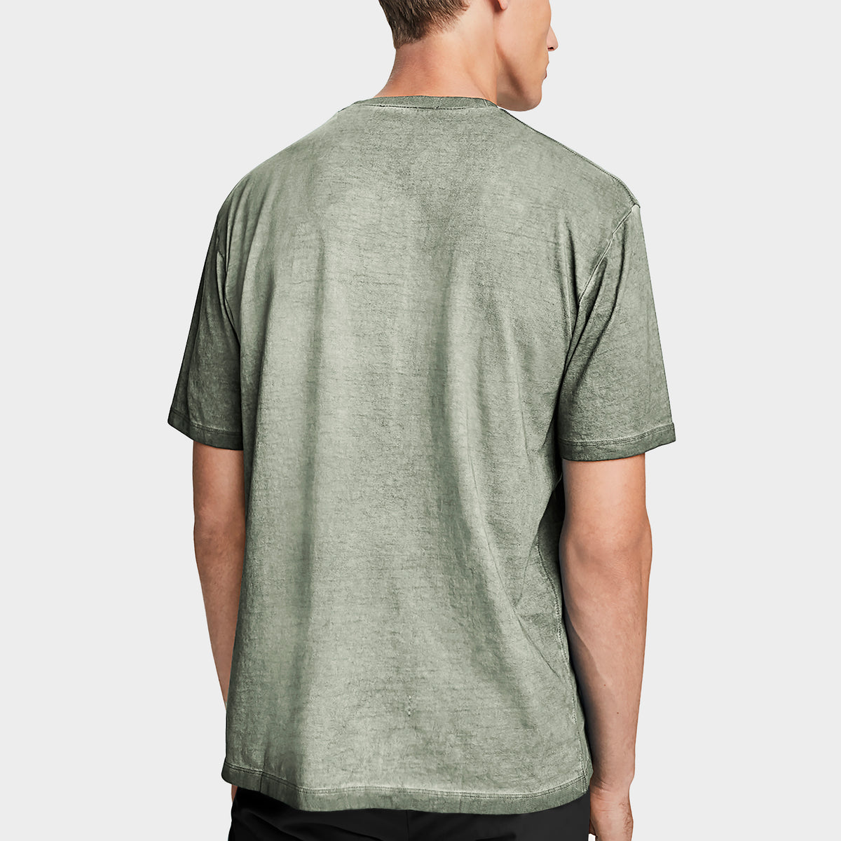 Men’s Oil Washed T-Shirt in tshirt_t shirts for men_tee shirts_cheap t shirts_t shirt designs_plain t shirts_zara t shirt_sport t shirt_hollister t shirt_bulk t shirt_Dark Moss - H