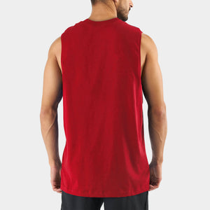 muscle_tank top_for_mens_sleeveless jersey_t shirt_jays_camiseta sin mangas_muscular_stafford shirts_youth_3xl_thermal tops_club dress_big and tall_tutle necks_shurt_muscle_topes_peterbilt_heavyweight_heavy weight _duty_ready_heather gray_cotton_roomie shirt_gym workout_without undershirt_black sando_cutoff sports_vivid color_colour_Red