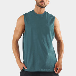 muscle_tank top_for_mens_sleeveless jersey_t shirt_jays_camiseta sin mangas_muscular_stafford shirts_youth_3xl_thermal tops_club dress_big and tall_tutle necks_shurt_muscle_topes_peterbilt_heavyweight_heavy weight _duty_ready_heather gray_cotton_roomie shirt_gym workout_without undershirt_black sando_cutoff sports_vivid color_colour_Slate