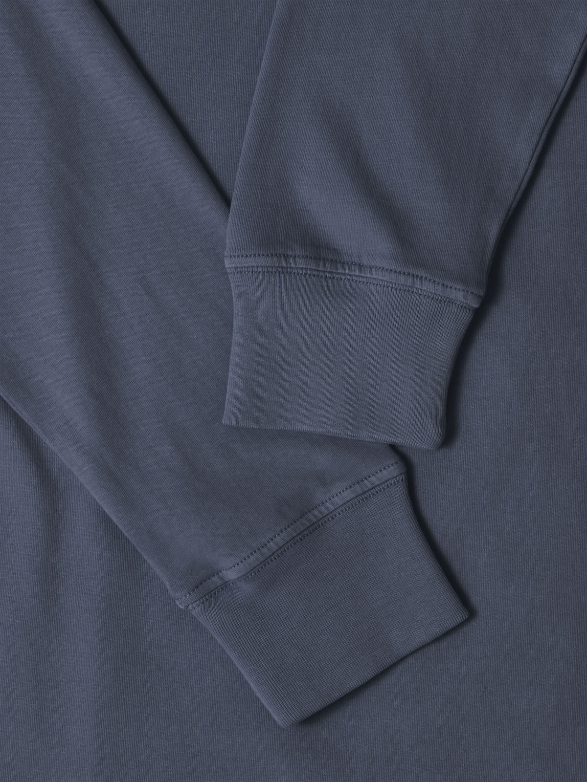 Men’s Garment Dyed Organic Cotton Long Sleeve T Shirt in Blue Horizon - Hat and Beyond blank tee