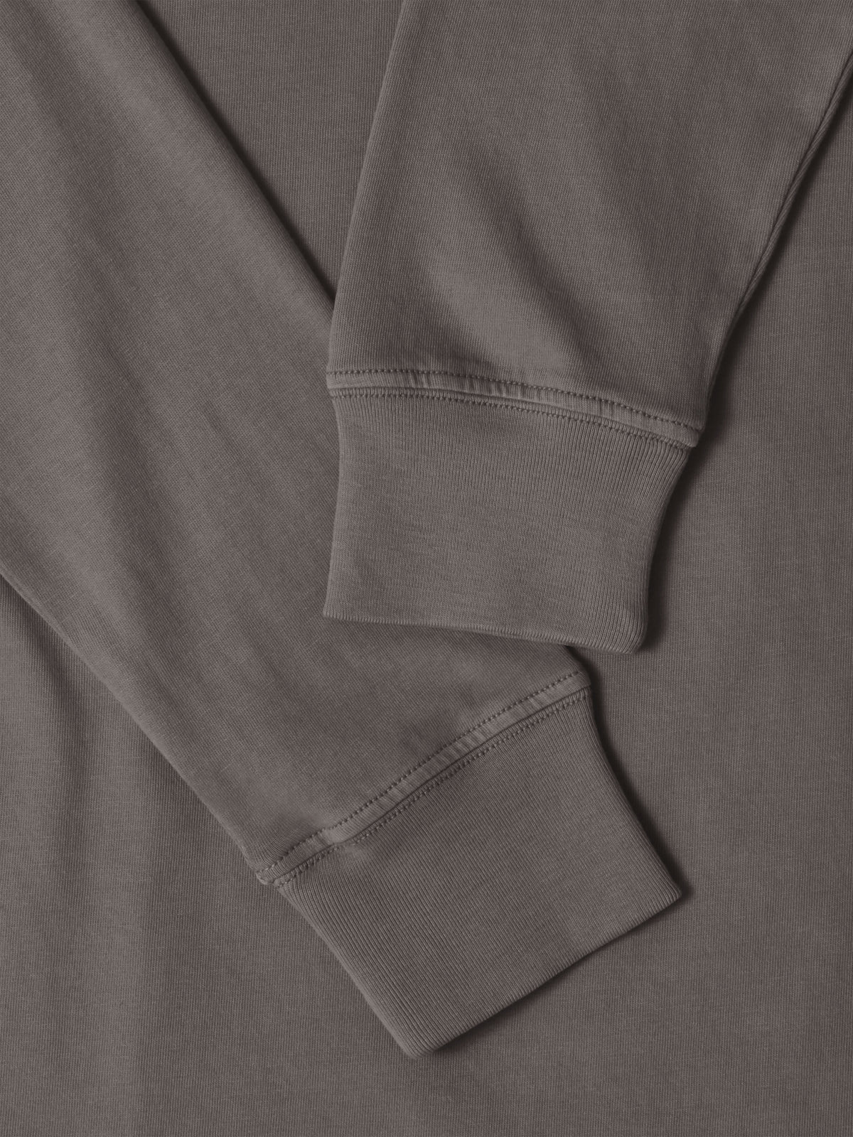 Men’s Garment Dyed Organic Cotton Long Sleeve T Shirt in Cinder - Hat and Beyond blank tee