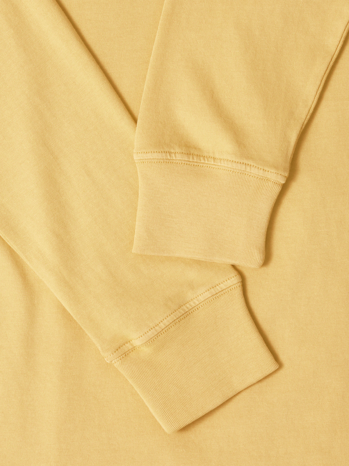 Men’s Garment Dyed Organic Cotton Long Sleeve T Shirt in Lemonade - Hat and Beyond blank tee
