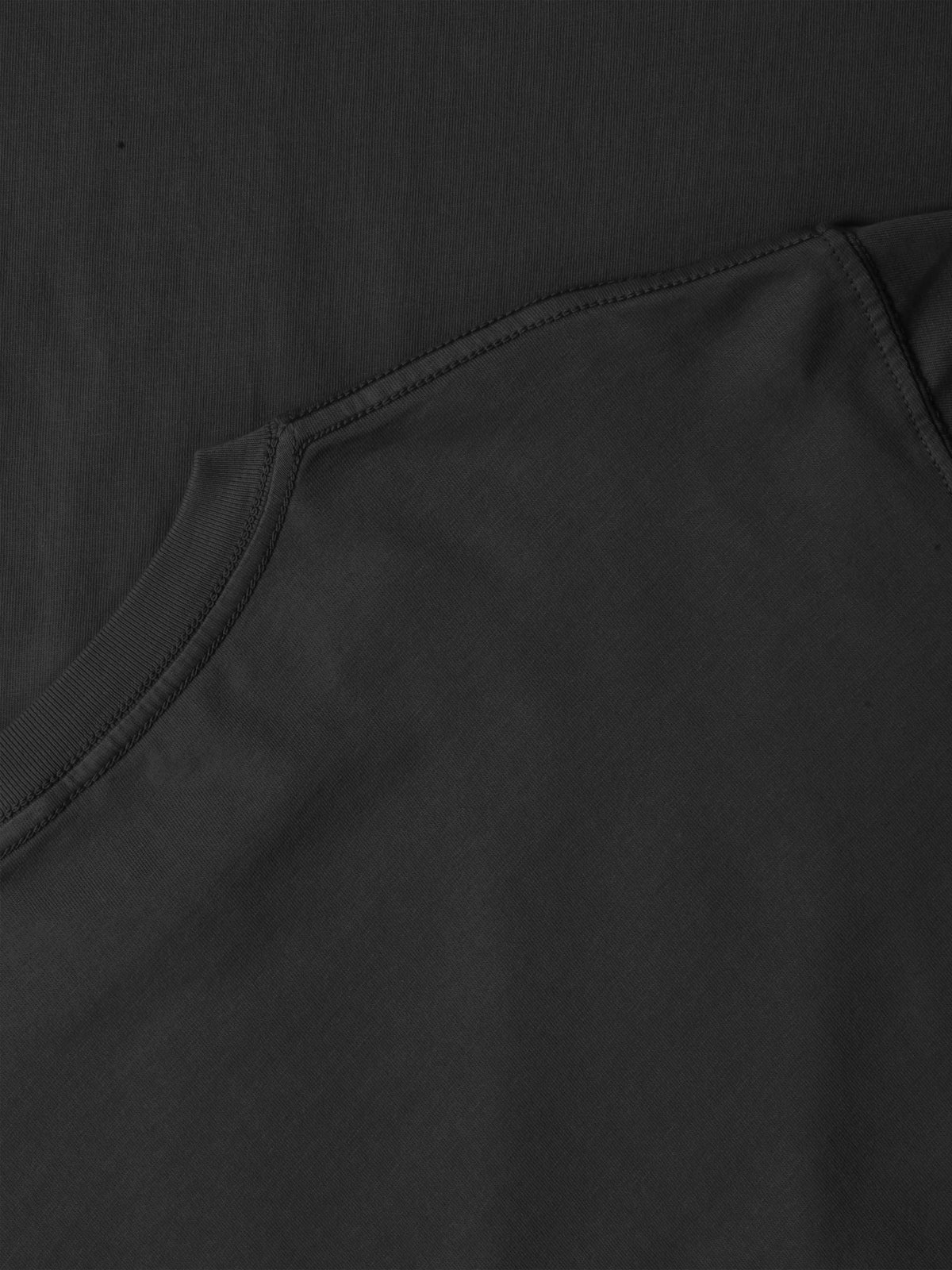 Men’s Garment Dyed Organic Cotton Long Sleeve T Shirt in Pirate Black - Hat and Beyond blank tee