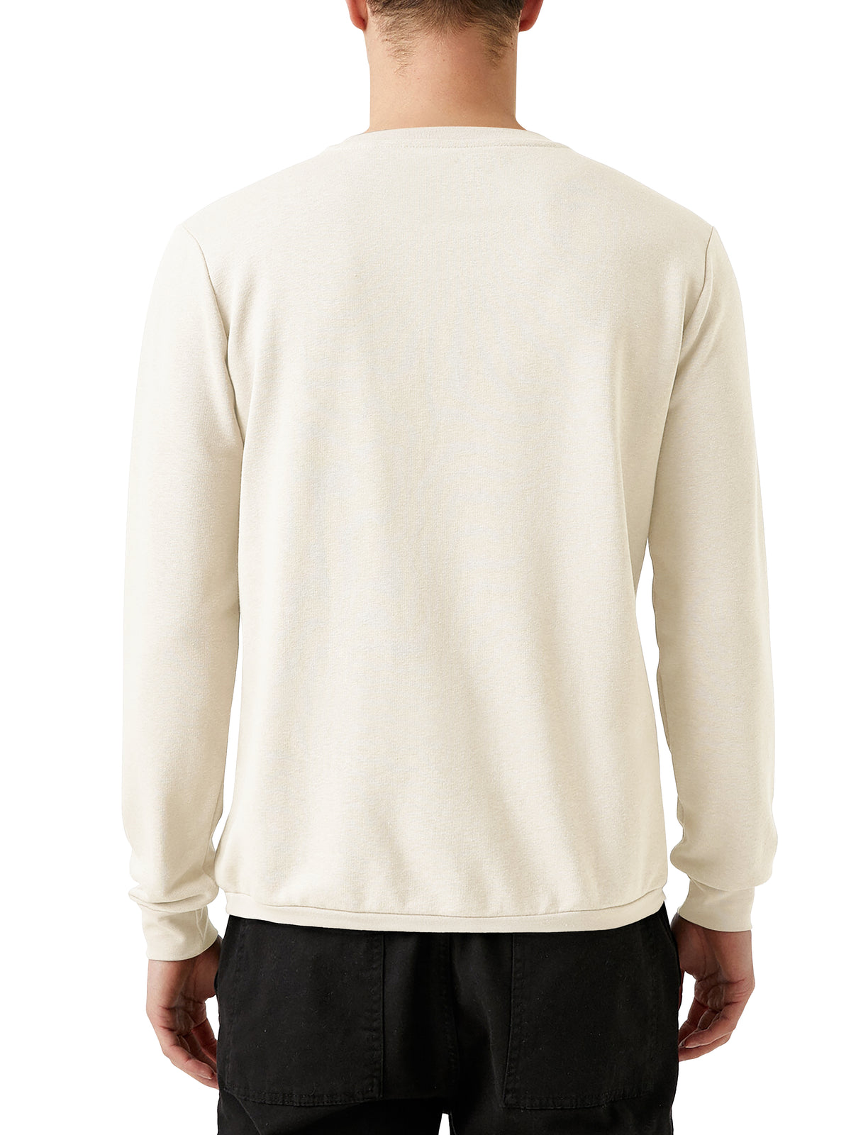 Men’s Garment Dyed Organic Cotton Long Sleeve T Shirt in Prepard For Dye (PFD) - Hat and Beyond blank tee