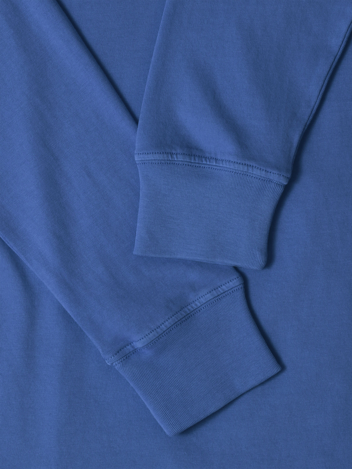 Men’s Garment Dyed Organic Cotton Long Sleeve T Shirt in Regatta Blue - Hat and Beyond blank tee