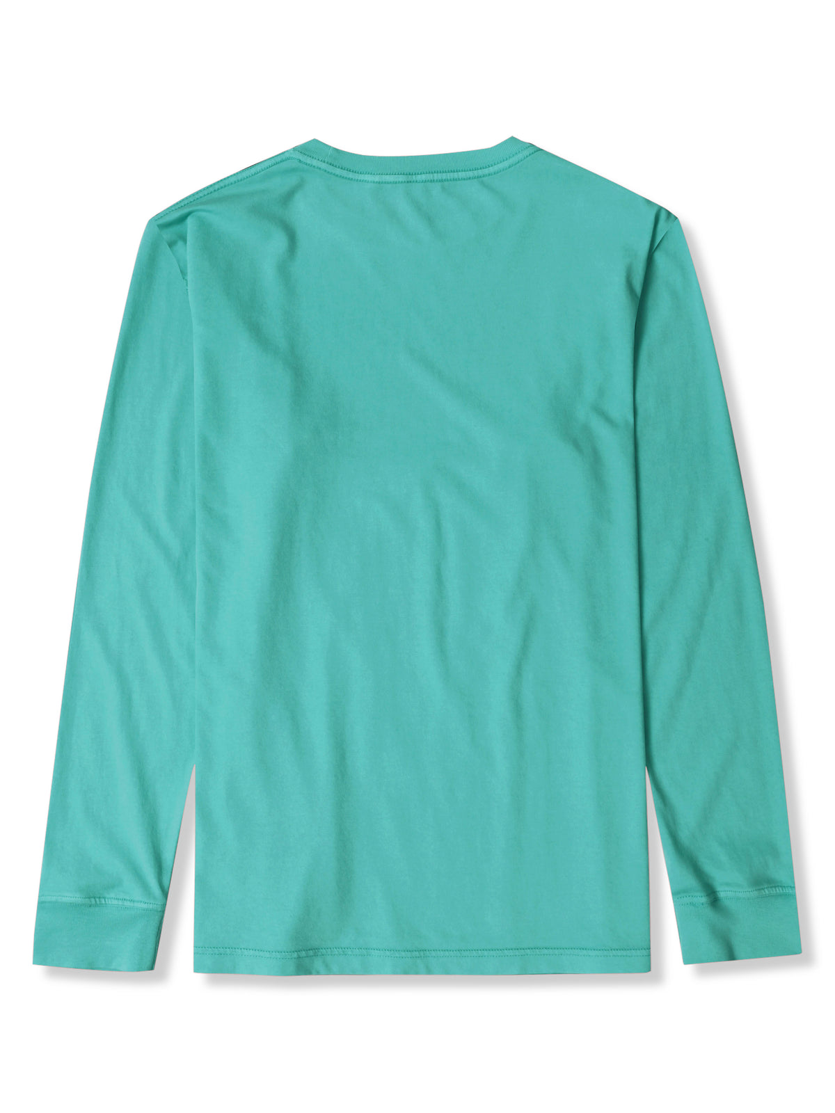 Men’s Garment Dyed Organic Cotton Long Sleeve T Shirt in Sea Glass - Hat and Beyond blank tee