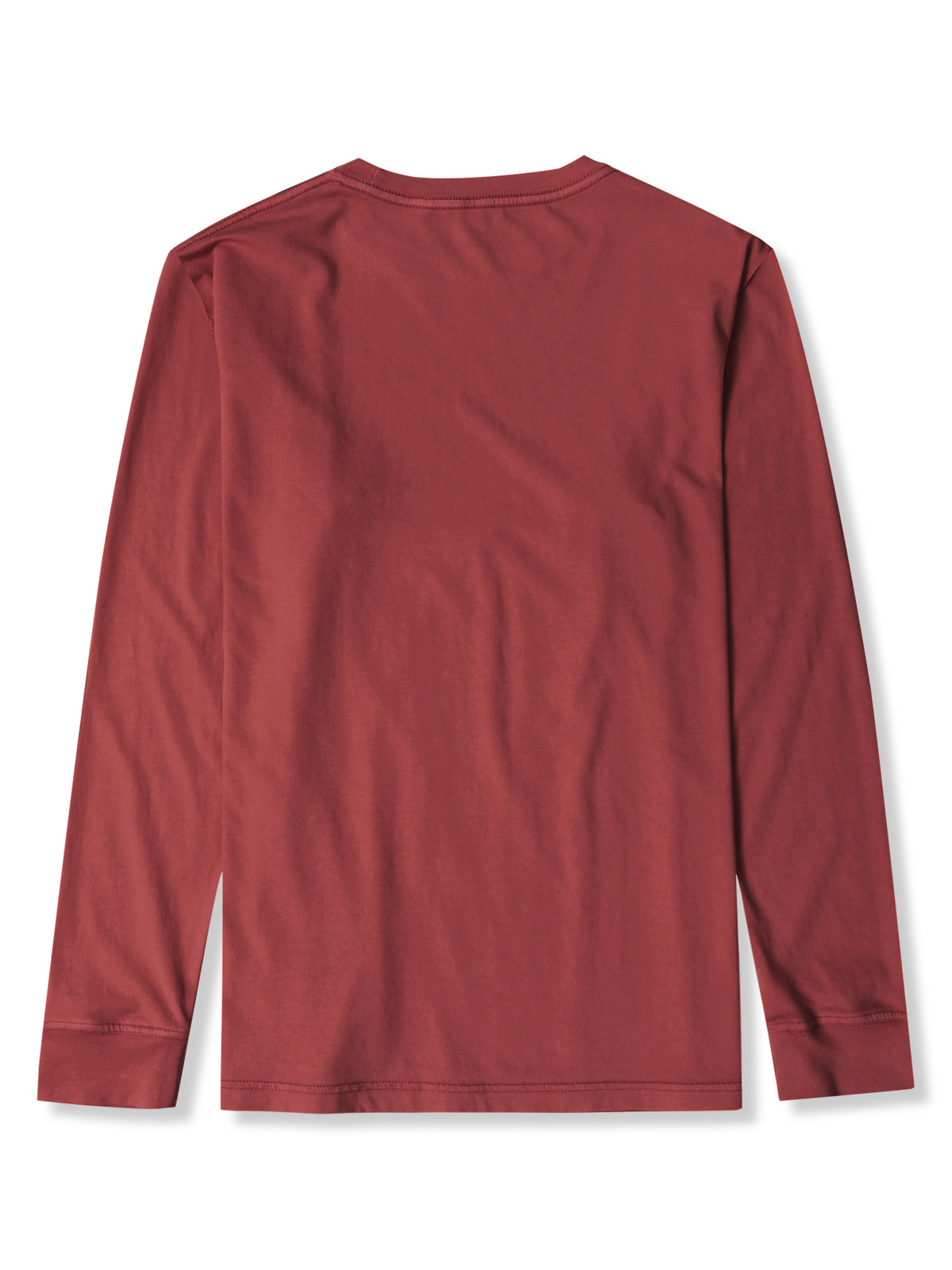 Men’s Garment Dyed Organic Cotton Long Sleeve T Shirt in Shiraz - Hat and Beyond blank tee