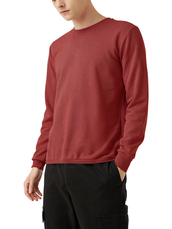 Men’s Garment Dyed Organic Cotton Long Sleeve T Shirt in Shiraz - Hat and Beyond blank tee