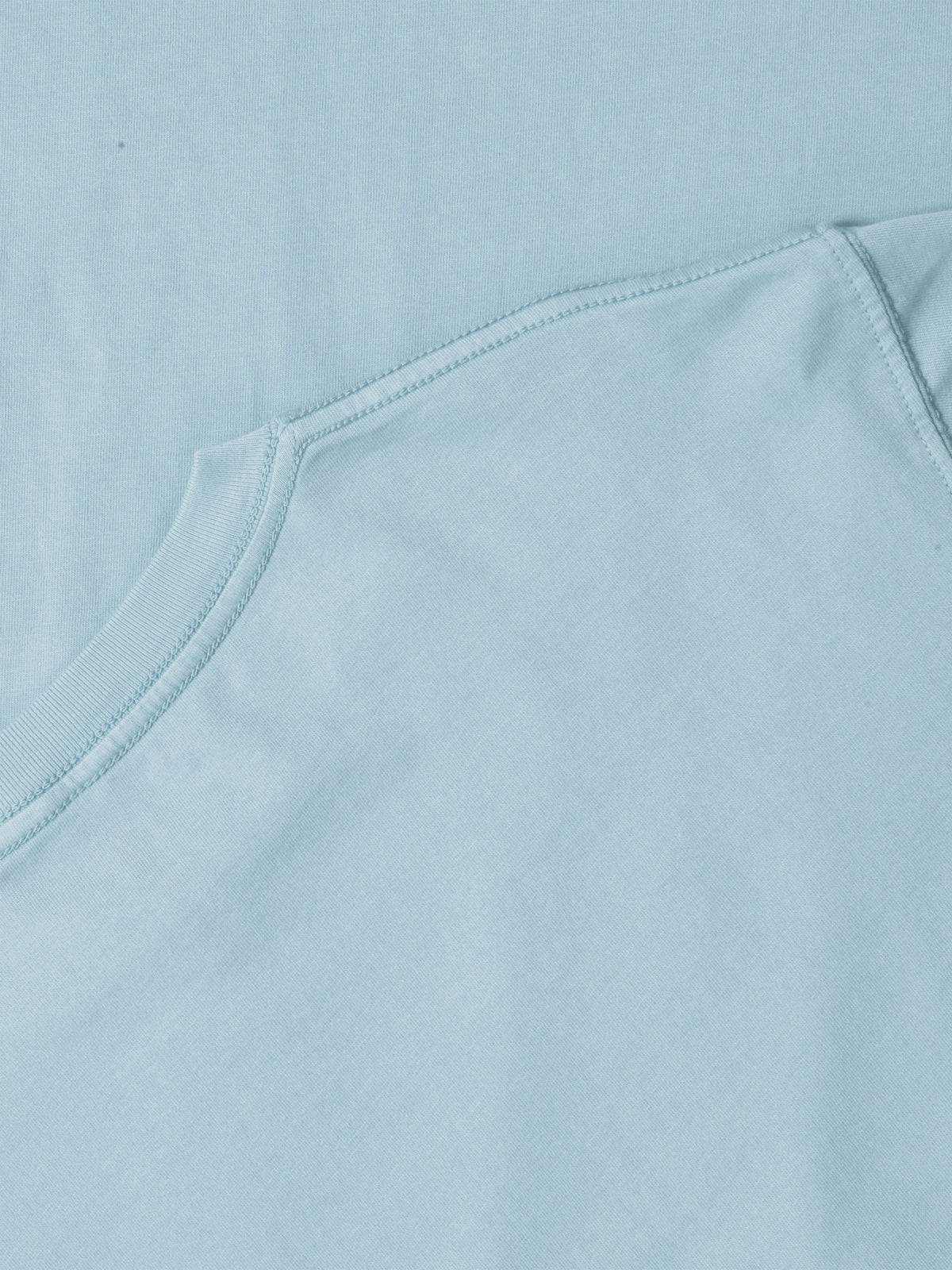 Men’s Garment Dyed Organic Cotton Long Sleeve T Shirt in Sky Blue - Hat and Beyond blank tee