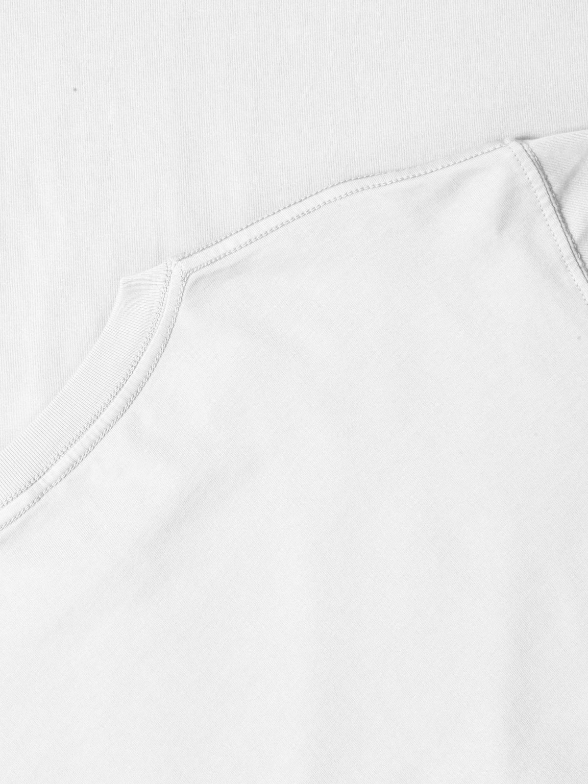 Men’s Garment Dyed Organic Cotton Long Sleeve T Shirt in White - Hat and Beyond blank tee