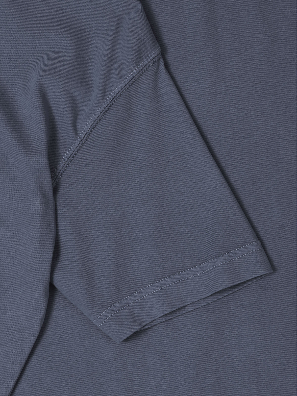 Men’s Organic Premium Cotton Garment Dye Short Sleeve T Shirt in Blue Horizon - Hat and Beyond blank tee