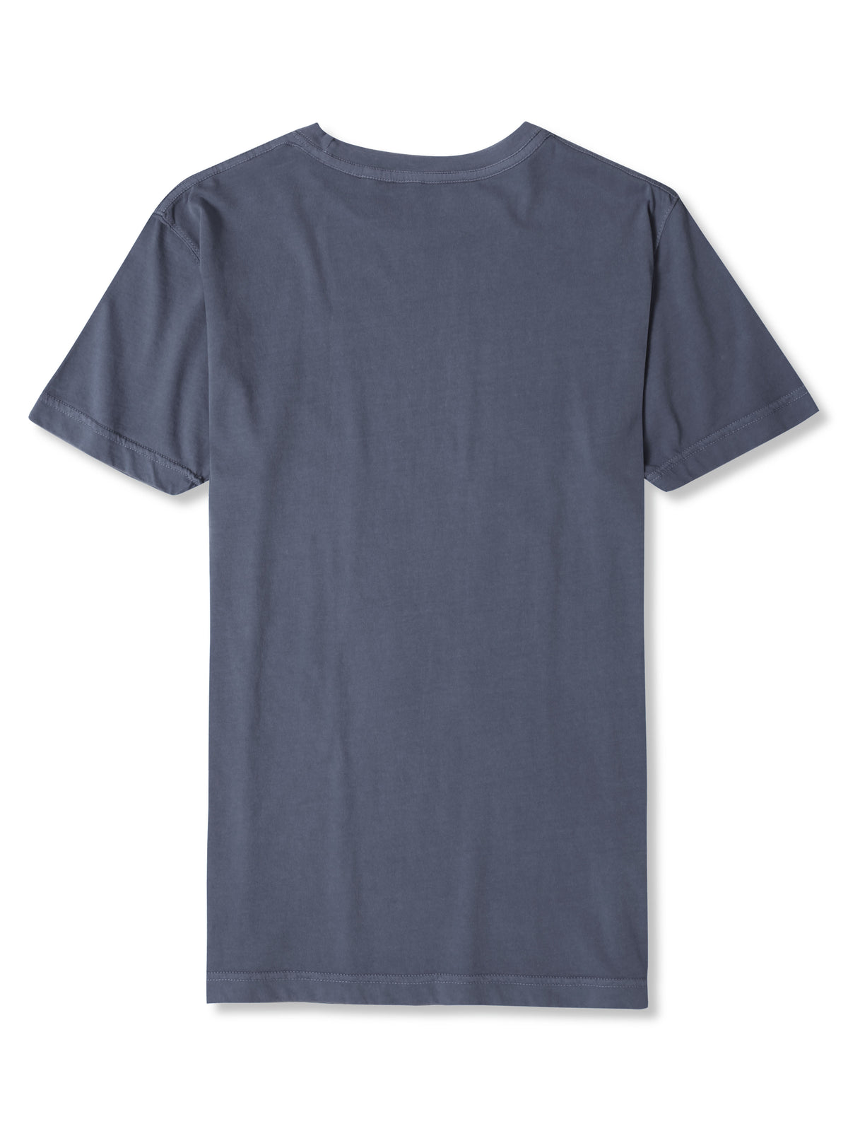 Men’s Organic Premium Cotton Garment Dye Short Sleeve T Shirt in Blue Horizon - Hat and Beyond blank tee