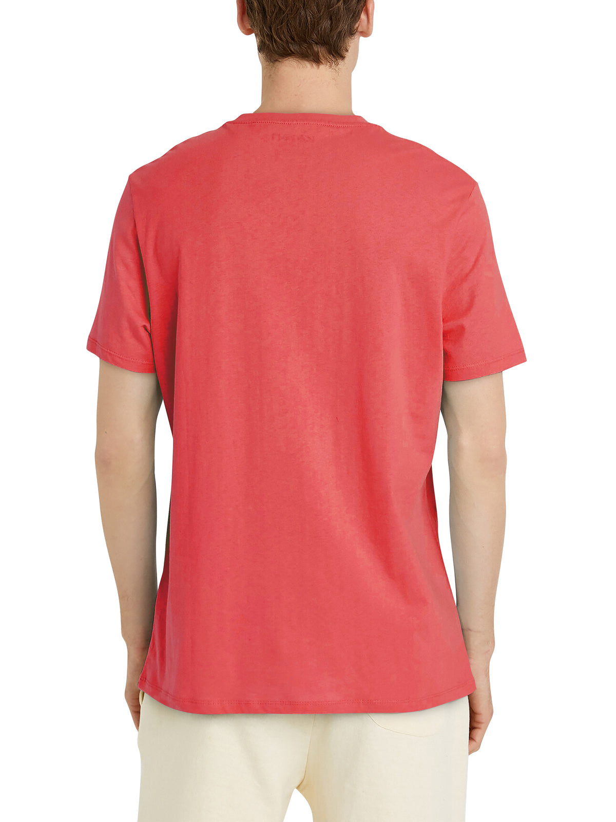 Men’s Organic Premium Cotton Garment Dye Short Sleeve T Shirt in Flamingo - Hat and Beyond blank tee