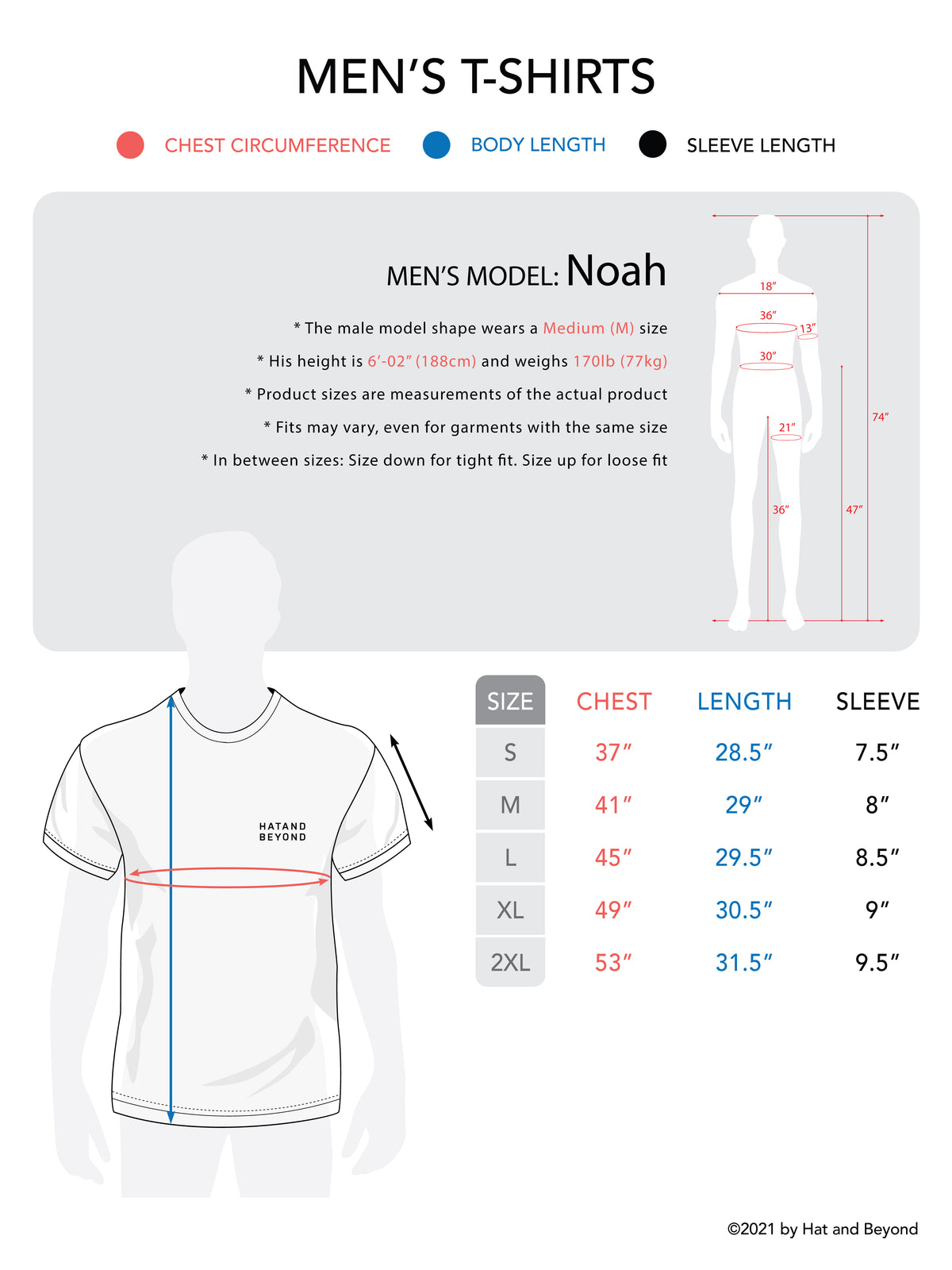 Men’s Organic Premium Cotton Garment Dye Short Sleeve T Shirt in Blue Horizon - Hat and Beyond blank tee