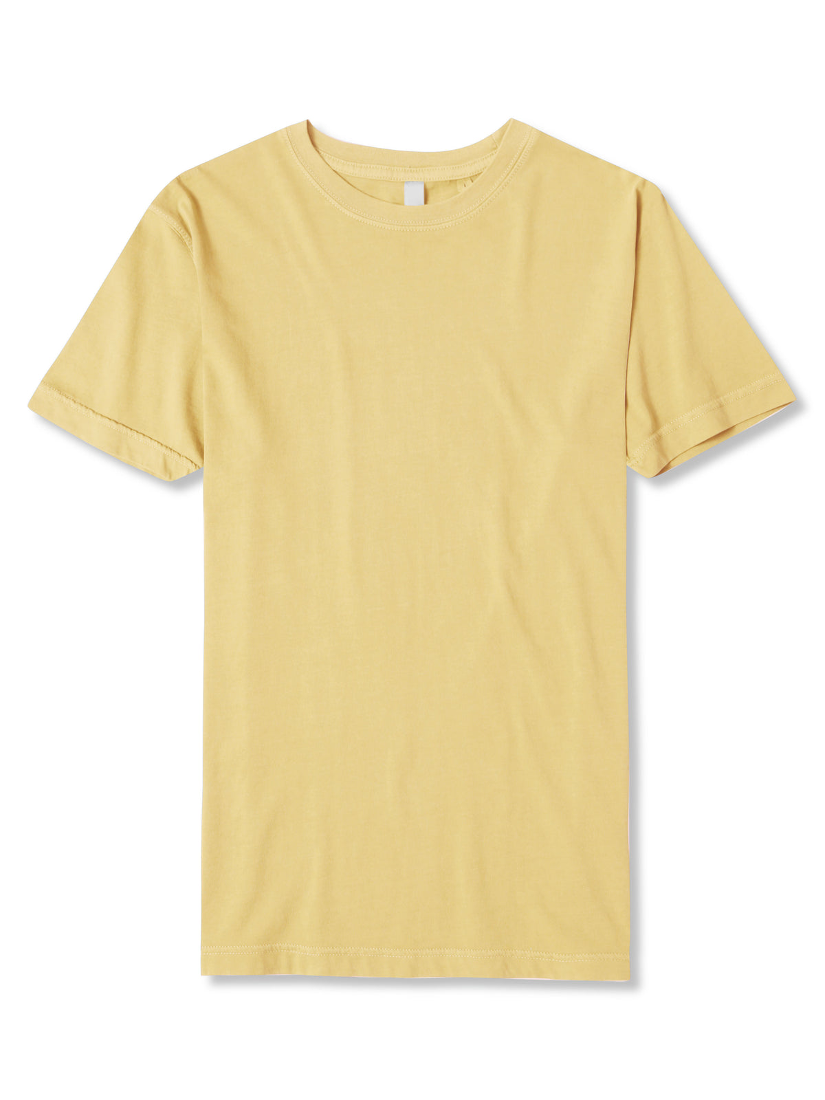 Men’s Organic Premium Cotton Garment Dye Short Sleeve T Shirt in Lemonade - Hat and Beyond blank tee