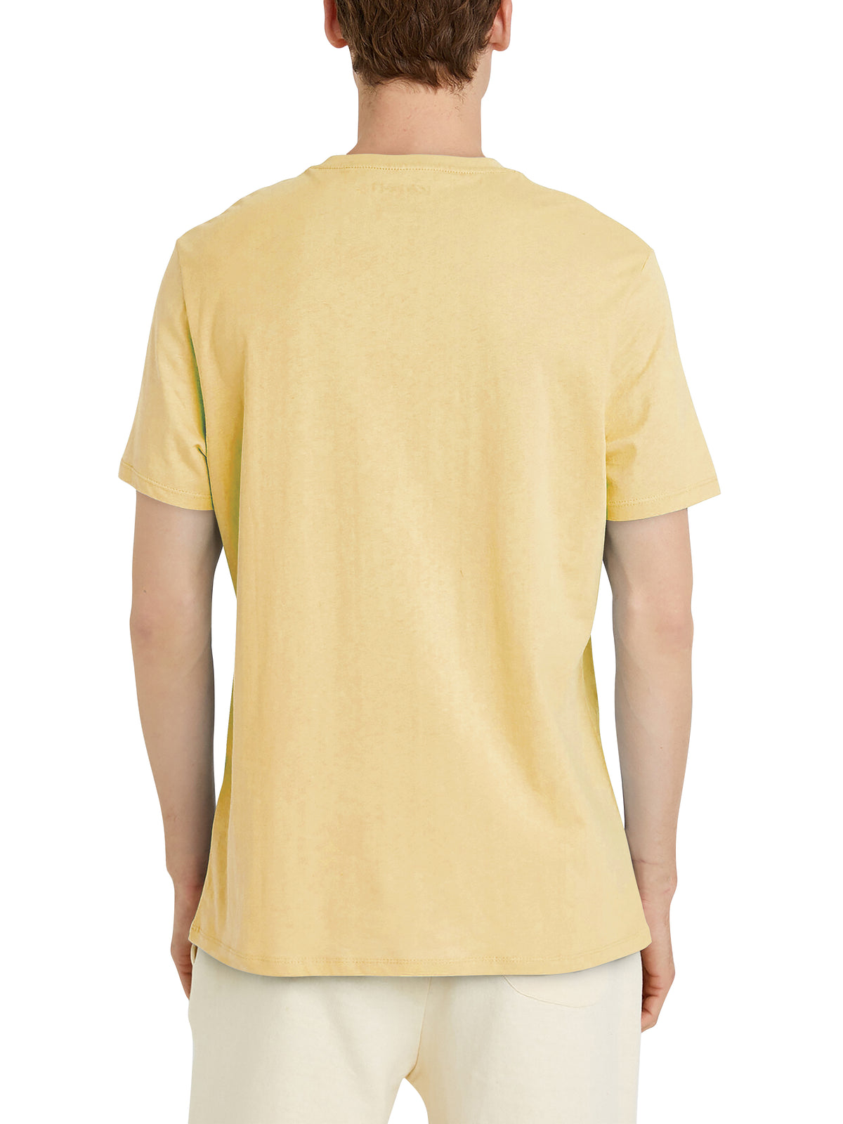 Men’s Organic Premium Cotton Garment Dye Short Sleeve T Shirt in Lemonade - Hat and Beyond blank tee