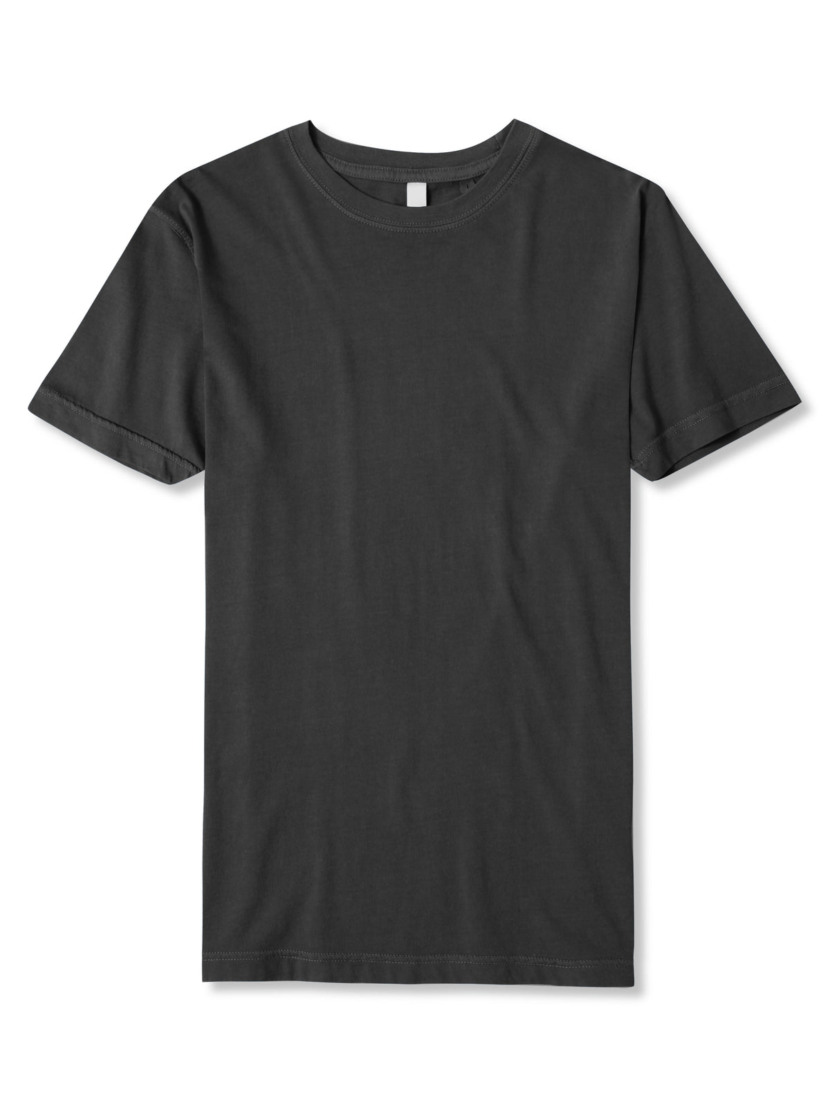 Men’s Organic Premium Cotton Garment Dye Short Sleeve T Shirt in Pirate Black - Hat and Beyond blank tee