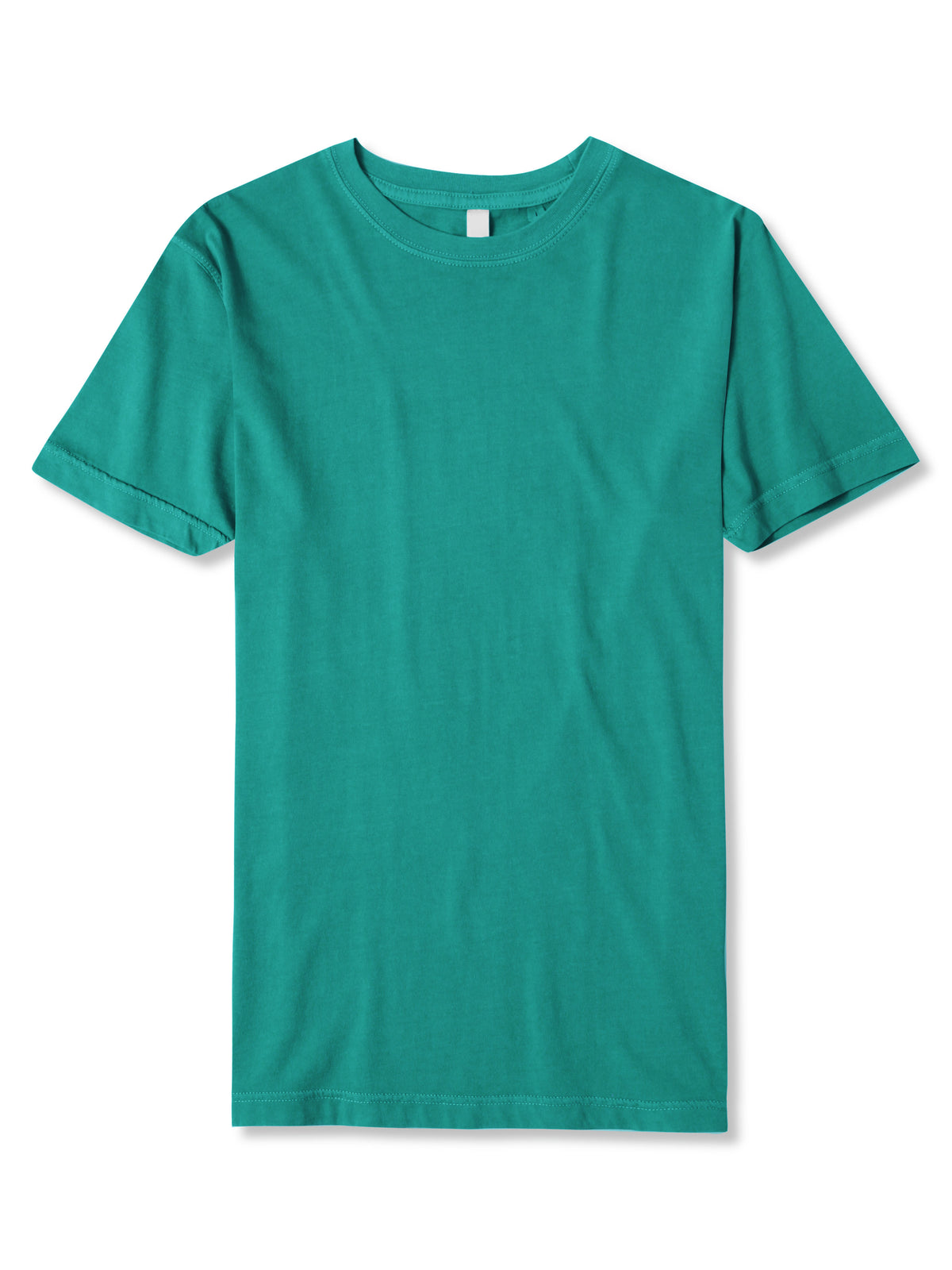 Men’s Organic Premium Cotton Garment Dye Short Sleeve T Shirt in Sea Green - Hat and Beyond blank tee