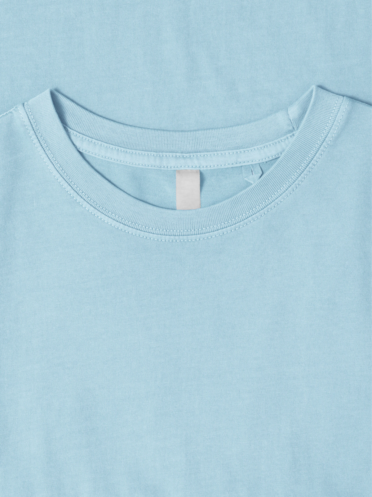 Men’s Organic Premium Cotton Garment Dye Short Sleeve T Shirt in Sky Blue - Hat and Beyond blank tee