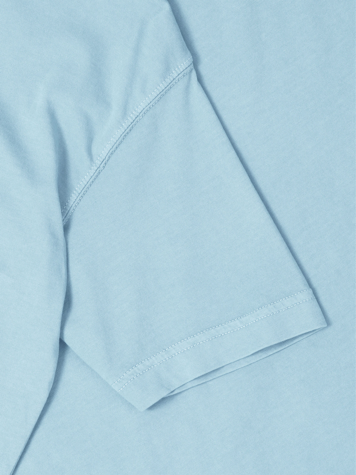 Men’s Organic Premium Cotton Garment Dye Short Sleeve T Shirt in Sky Blue - Hat and Beyond blank tee