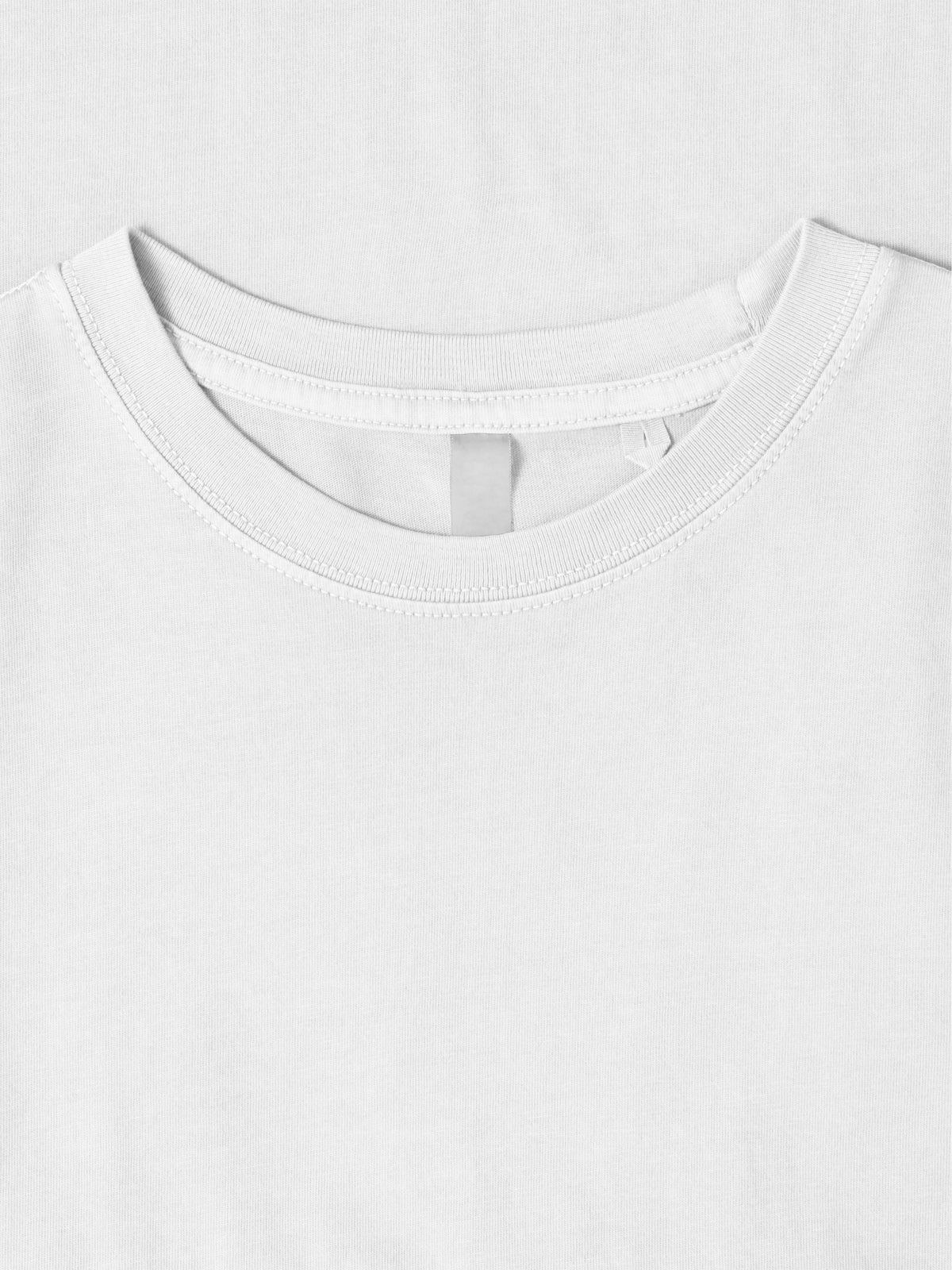 Men’s Organic Premium Cotton Garment Dye Short Sleeve T Shirt in White - Hat and Beyond blank tee