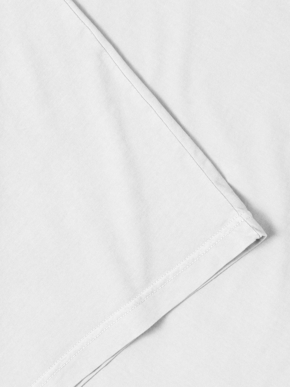 Men’s Organic Premium Cotton Garment Dye Short Sleeve T Shirt in White - Hat and Beyond blank tee