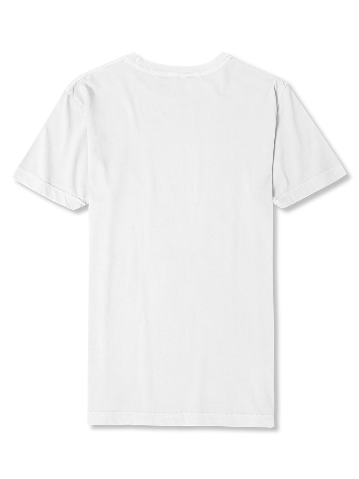 Men’s Organic Premium Cotton Garment Dye Short Sleeve T Shirt in White - Hat and Beyond blank tee