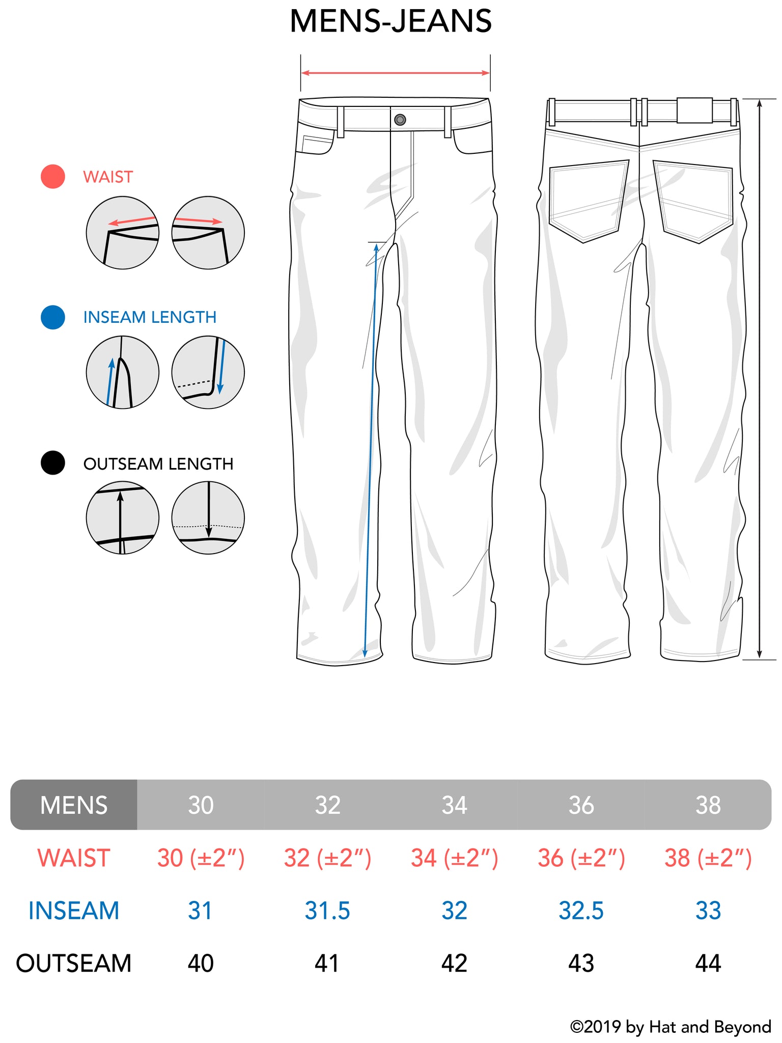 Men's Biker Jeans - Pants | Hat and Beyond