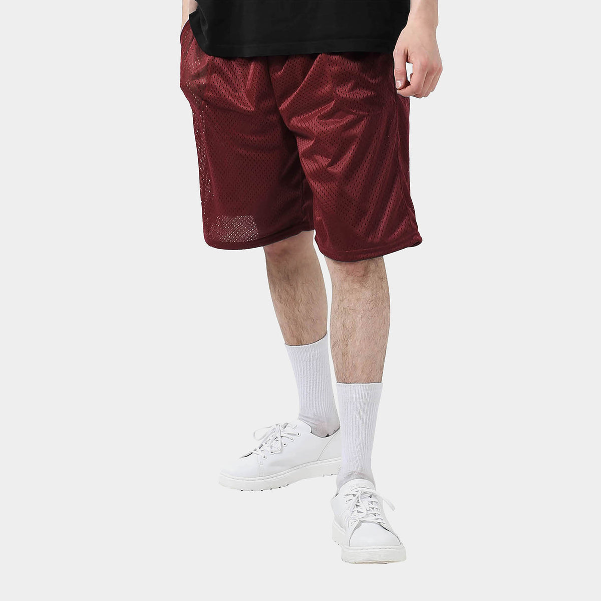 Men’s Athletic Mesh Shorts in champion mesh shorts_mesh biker shorts_mesh shorts mens_mesh basketball shorts_mesh bike shorts_mesh gym shorts_mesh gym shorts_Burgundy - Hat and Bey