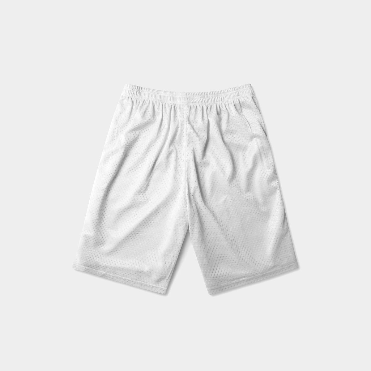 Men’s Athletic Mesh Shorts in champion mesh shorts_mesh biker shorts_mesh shorts mens_mesh basketball shorts_mesh bike shorts_mesh gym shorts_mesh gym shorts_White - Hat and Beyond