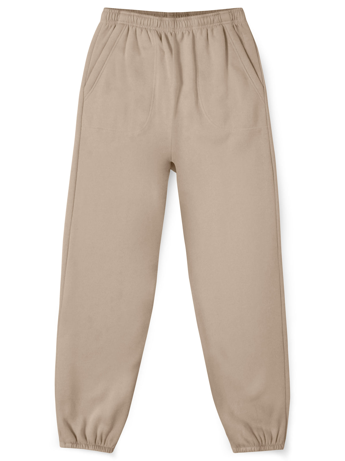 Women’s Women Oversized Fit Lounge Jogger Sweatpants with Pocket Plus Size 3XL-5XL in Khaki - Hat and Beyond fleece joggers