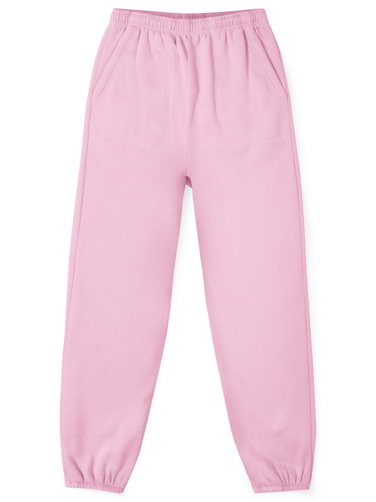 Women’s Women Oversized Fit Lounge Jogger Sweatpants with Pocket Plus Size 3XL-5XL in Pink - Hat and Beyond fleece joggers