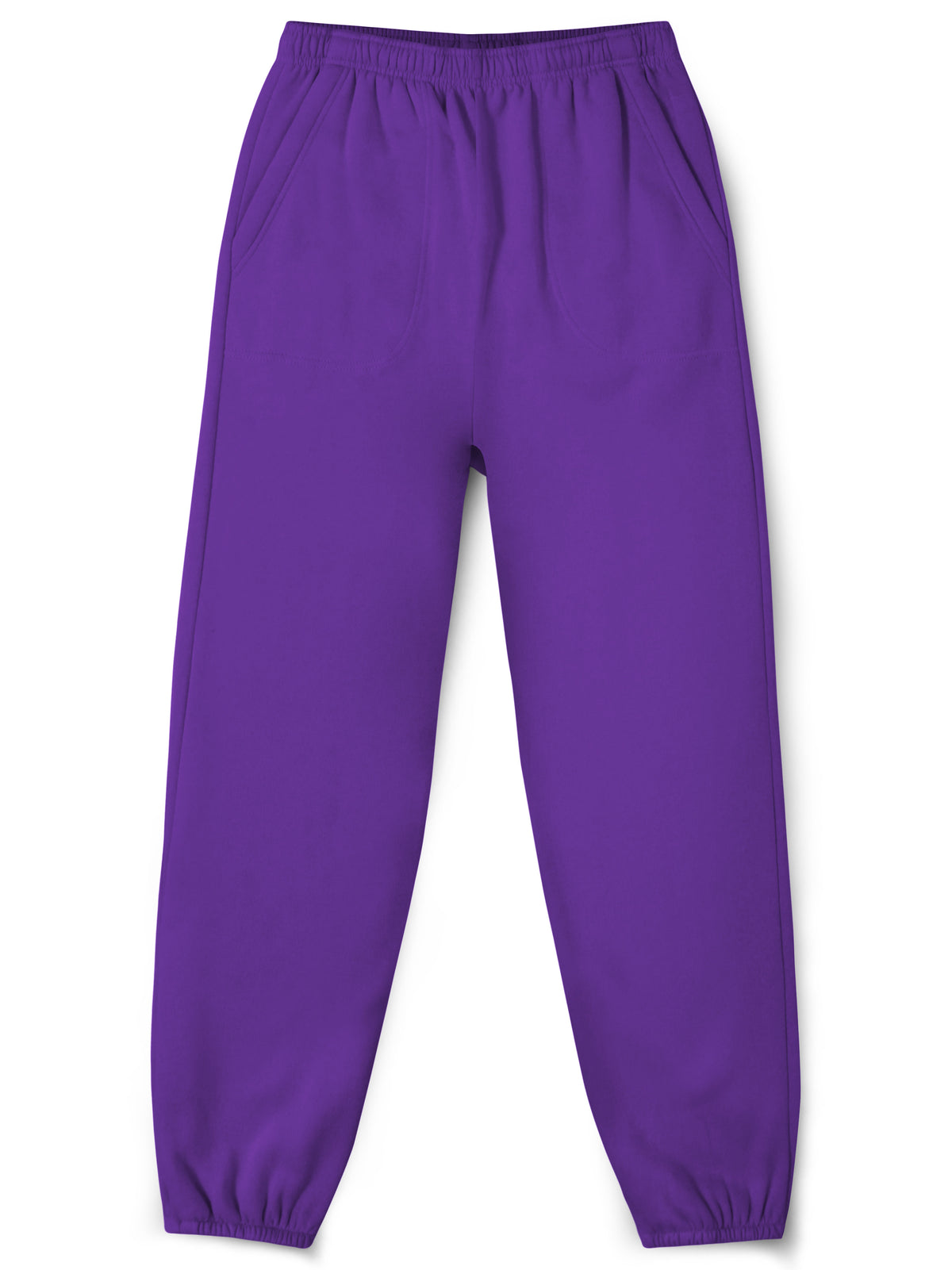 Women’s Women Oversized Fit Lounge Jogger Sweatpants with Pocket S-2XL in Purple - Hat and Beyond fleece joggers