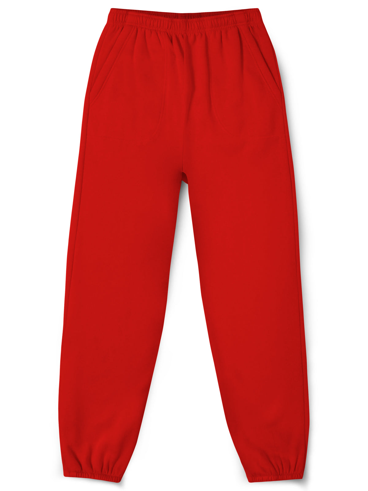 Women’s Women Oversized Fit Lounge Jogger Sweatpants with Pocket S-2XL in Red - Hat and Beyond fleece joggers