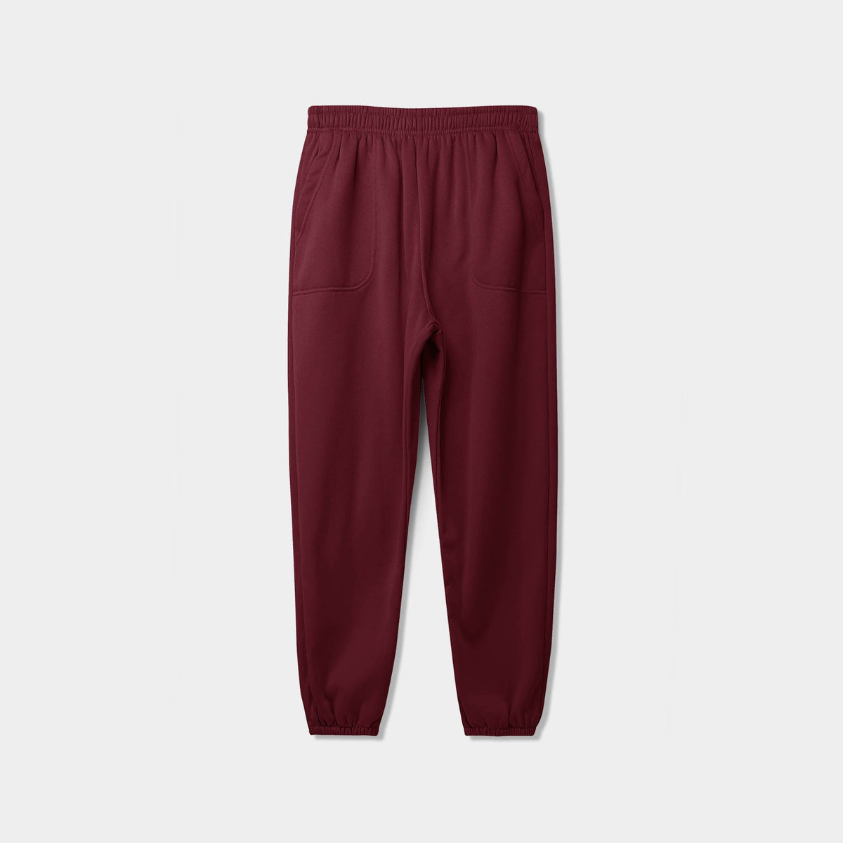 Men’s Lightweight Sweatpants Plus Size 3XL-5XL in Burgundy - Hat and Beyond fleece joggers