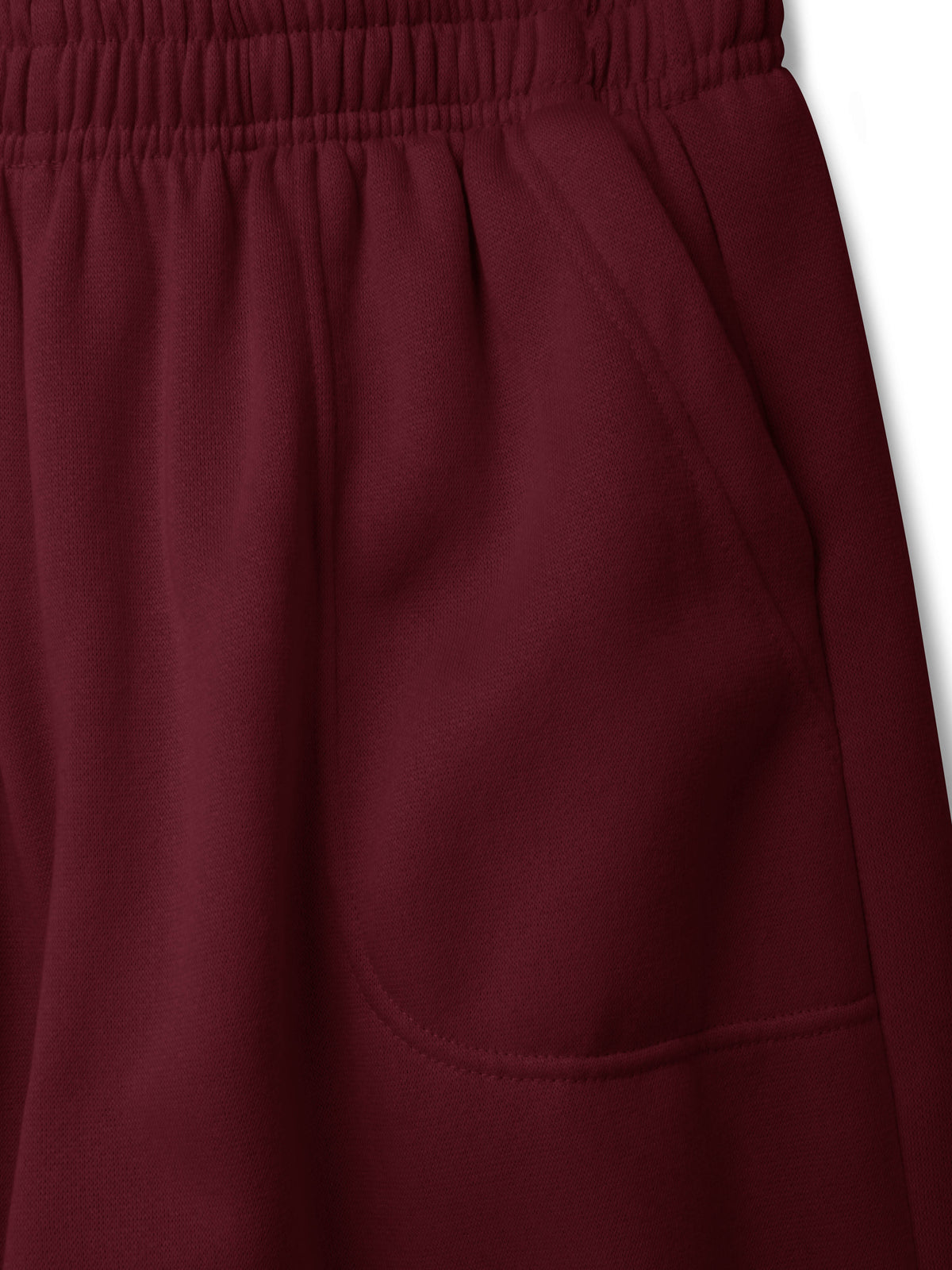 Women’s Women Oversized Fit Lounge Jogger Sweatpants with Pocket Plus Size 3XL-5XL in Burgundy - Hat and Beyond fleece joggers