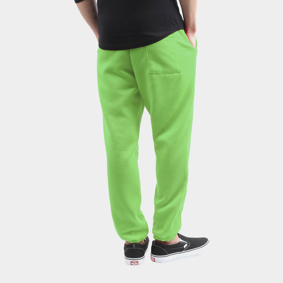 Men’s Lightweight Sweatpants Plus Size 3XL-5XL in Lime - Hat and Beyond fleece joggers