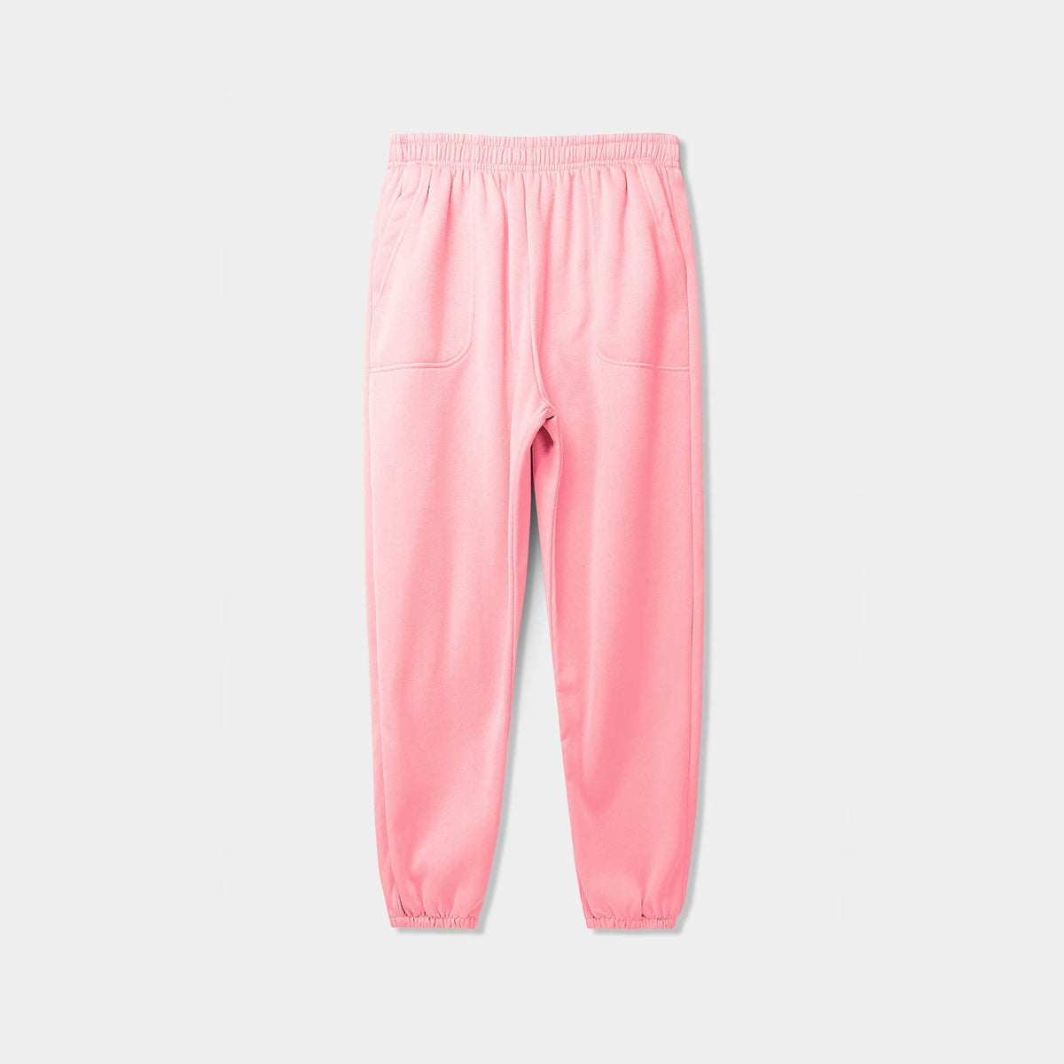 Men’s Lightweight Sweatpants Plus Size 3XL-5XL in Pink - Hat and Beyond fleece joggers