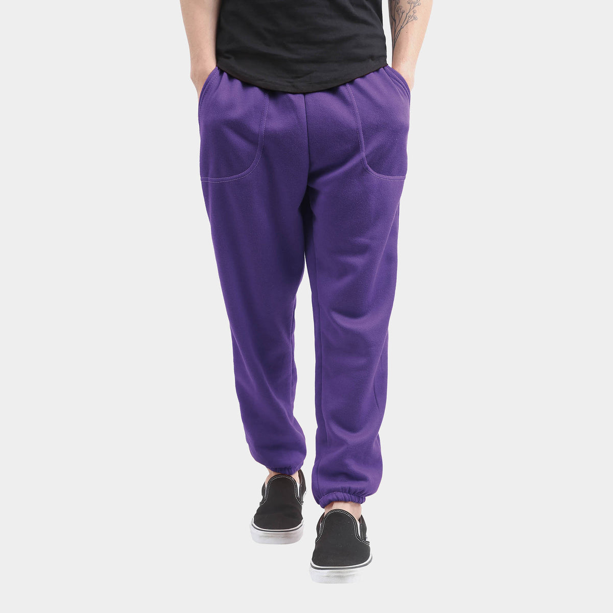 Men’s Lightweight Sweatpants in sweatpants_joggers for men_mens sweatpants_boys joggers_mens jogger pants_boys sweatpants_pants jogger_Purple - Hat and Beyond fleece joggers
