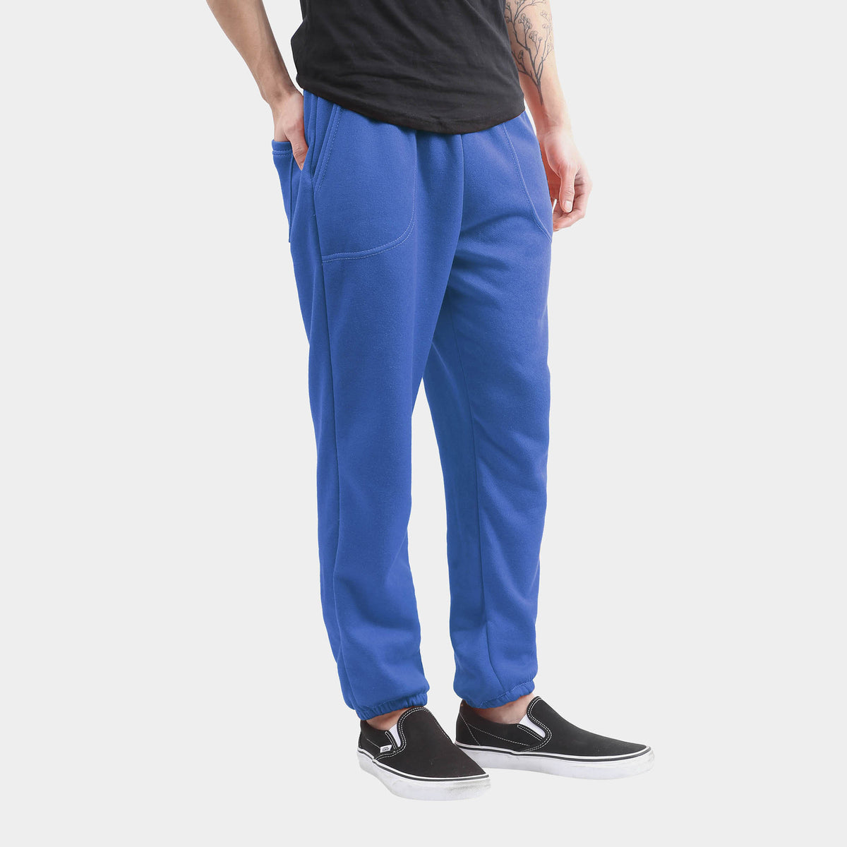 Men’s Lightweight Sweatpants in sweatpants_joggers for men_mens sweatpants_boys joggers_mens jogger pants_boys sweatpants_pants jogger_Royal Blue - Hat and Beyond fleece joggers