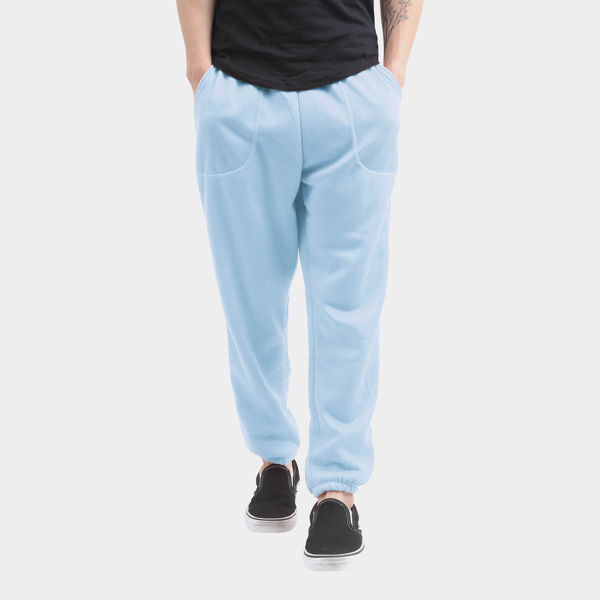 Men’s Lightweight Sweatpants in sweatpants_joggers for men_mens sweatpants_boys joggers_mens jogger pants_boys sweatpants_pants jogger_Sky Blue - Hat and Beyond fleece joggers