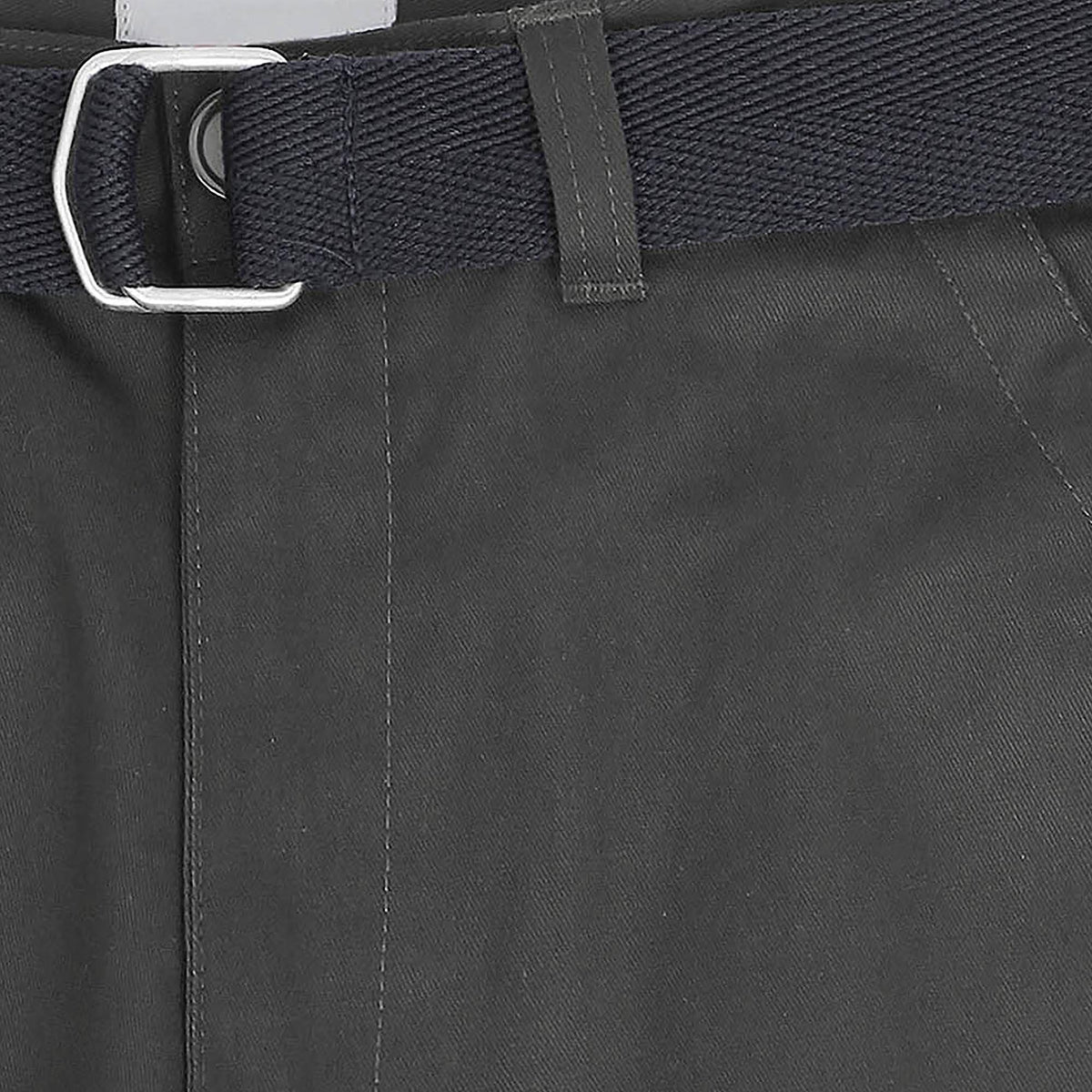 Men’s Premium Loose Fit Twill Cargo Shorts with Belt in Dark Gray - Hat and Beyond casual shorts
