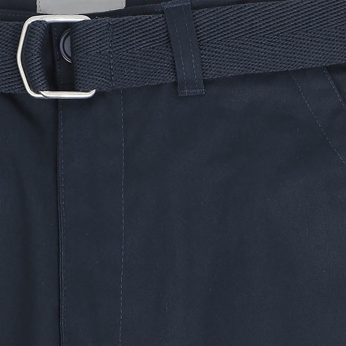 Men’s Premium Loose Fit Twill Cargo Shorts with Belt in Navy - Hat and Beyond casual shorts