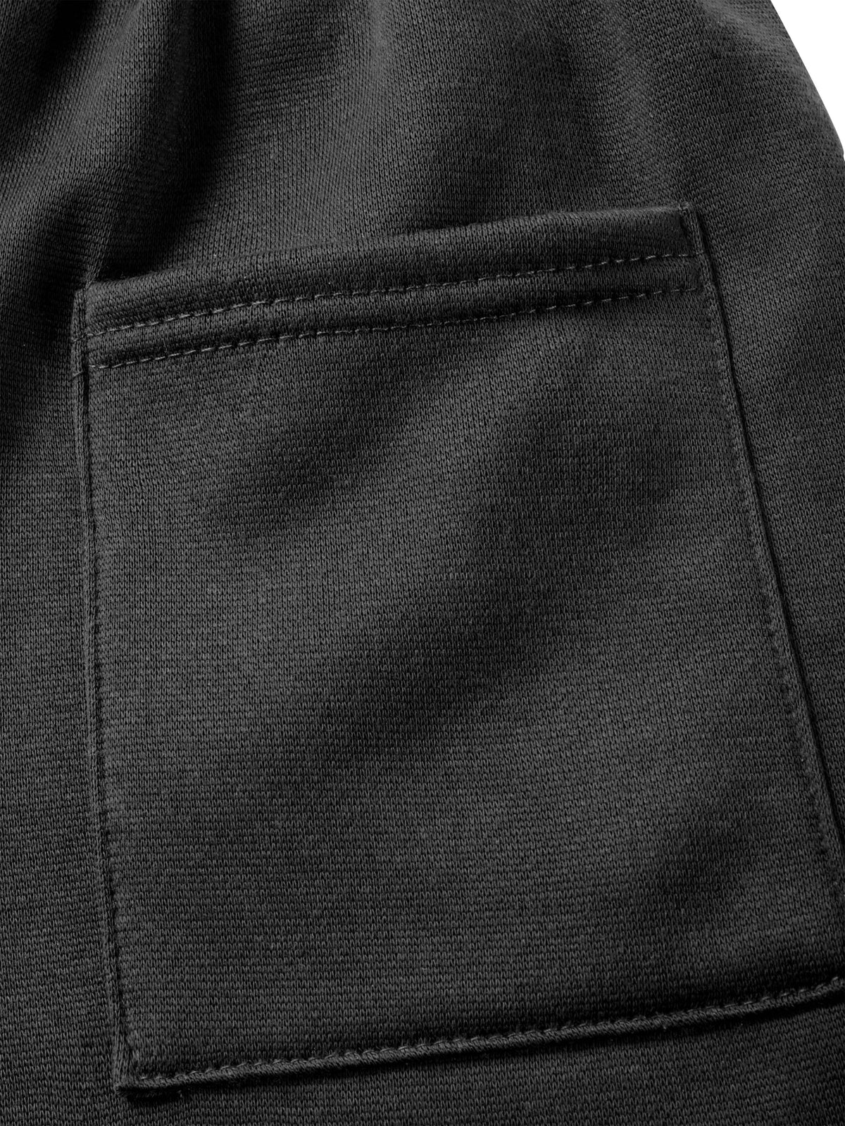 Men’s Brushed Elastic Lightweight Sweat Shorts with Pockets S-2XL in Black - Hat and Beyond casual shorts